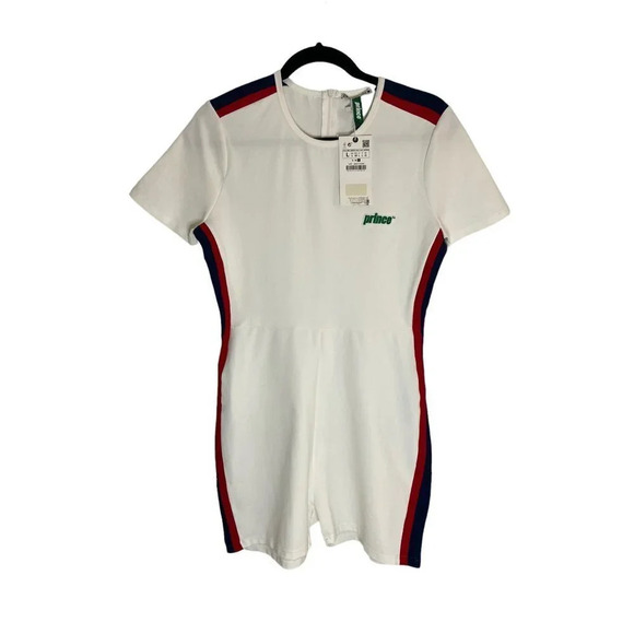 NWT ZARA VS Prince Jumpsuit Romper Playsuit Short Sleeve-sz Large - Picture 2 of 9